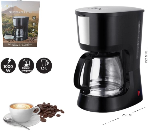 CAFETERA DE FILTRO 1,5L