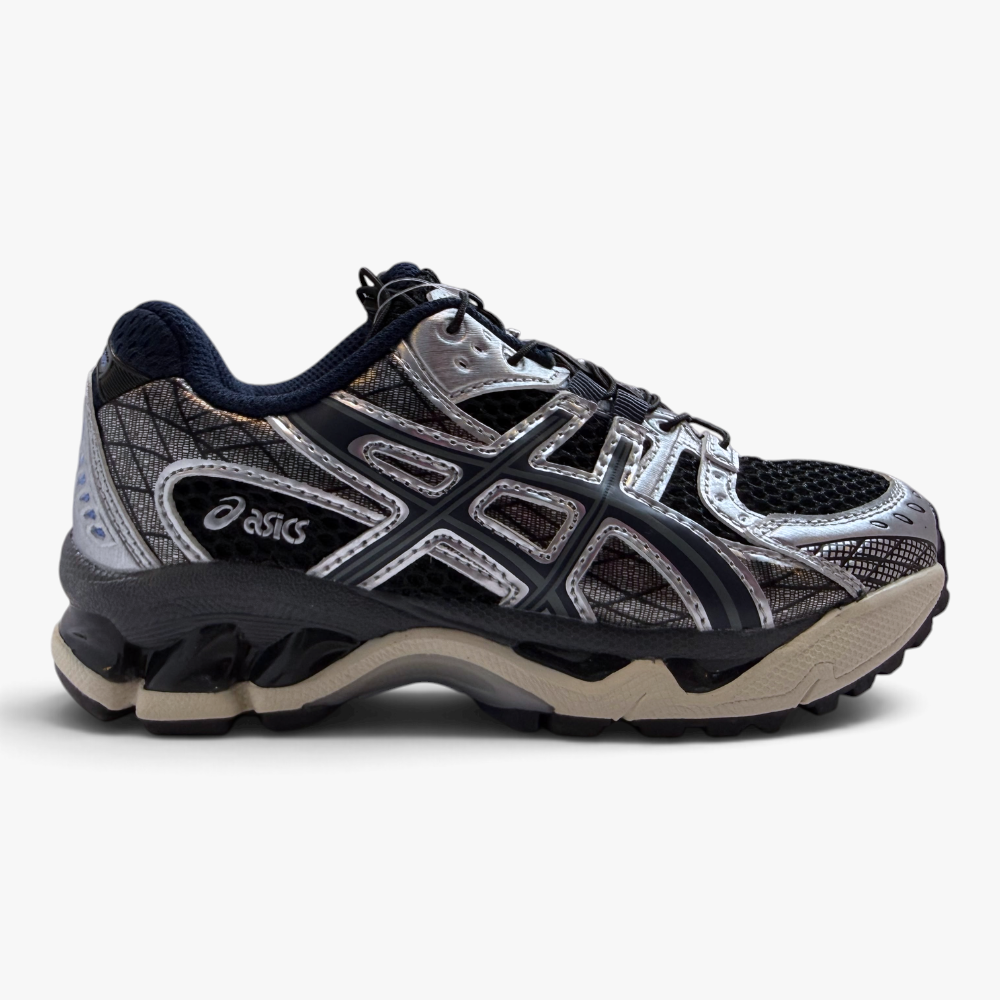 ACSIS GEL NEGRA CON PLATEADO KIDS