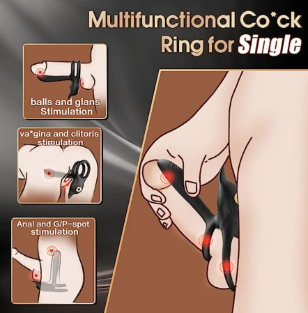 Miniatura 3 de 2848: ANILLO PARA EL PENE 3 EN 1