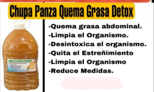 Chupa panza quema grasa detox