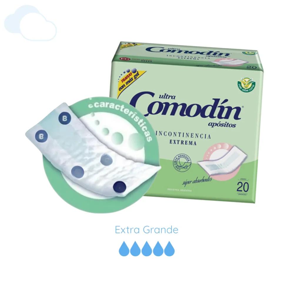 APOSITO INCONTINENCIA EXTREMA COMODIN X20