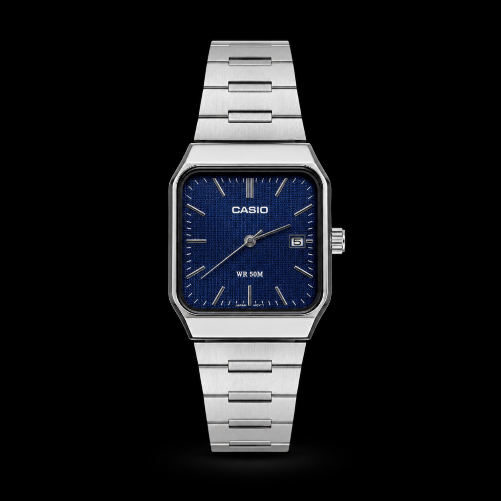 CASIO 12 PLATA AZUL (premium)