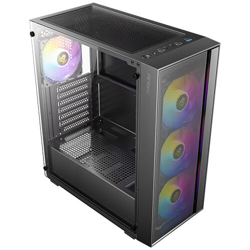 Miniatura 2 de  CASE GAMING ANTEC AX65 ARGB BLACK MESH SOPORTA PLACAS BASE ATX, MICRO-ATX E ITX. ADMITE HASTA OCHO VENTILADORES DE 120MM SIMULTÁNEAMENTE. ALTURA MÁXIMA DEL DISIPADOR DE CPU: 160MM. 1 MES DE GARANTIA.