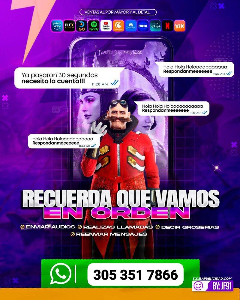 Cuentas de Streaming