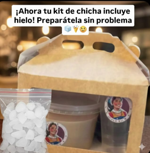 kit completo de chicha con hielo