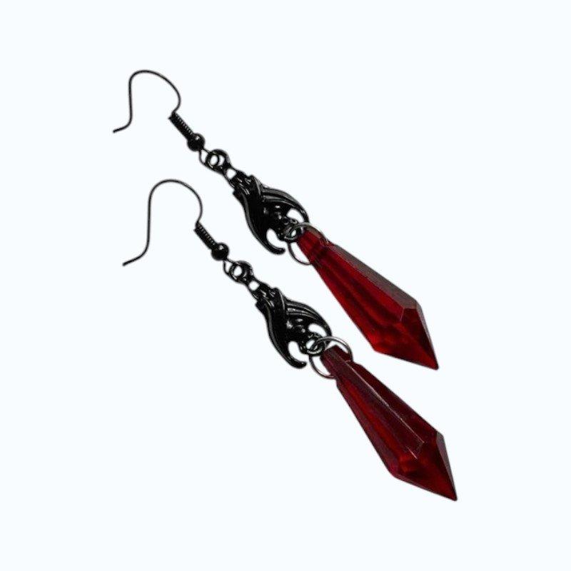 Aretes gema de sangre