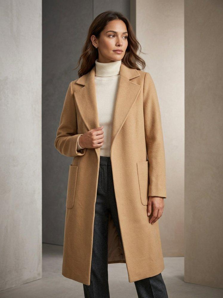 ABRIGO LARGO BEIGE