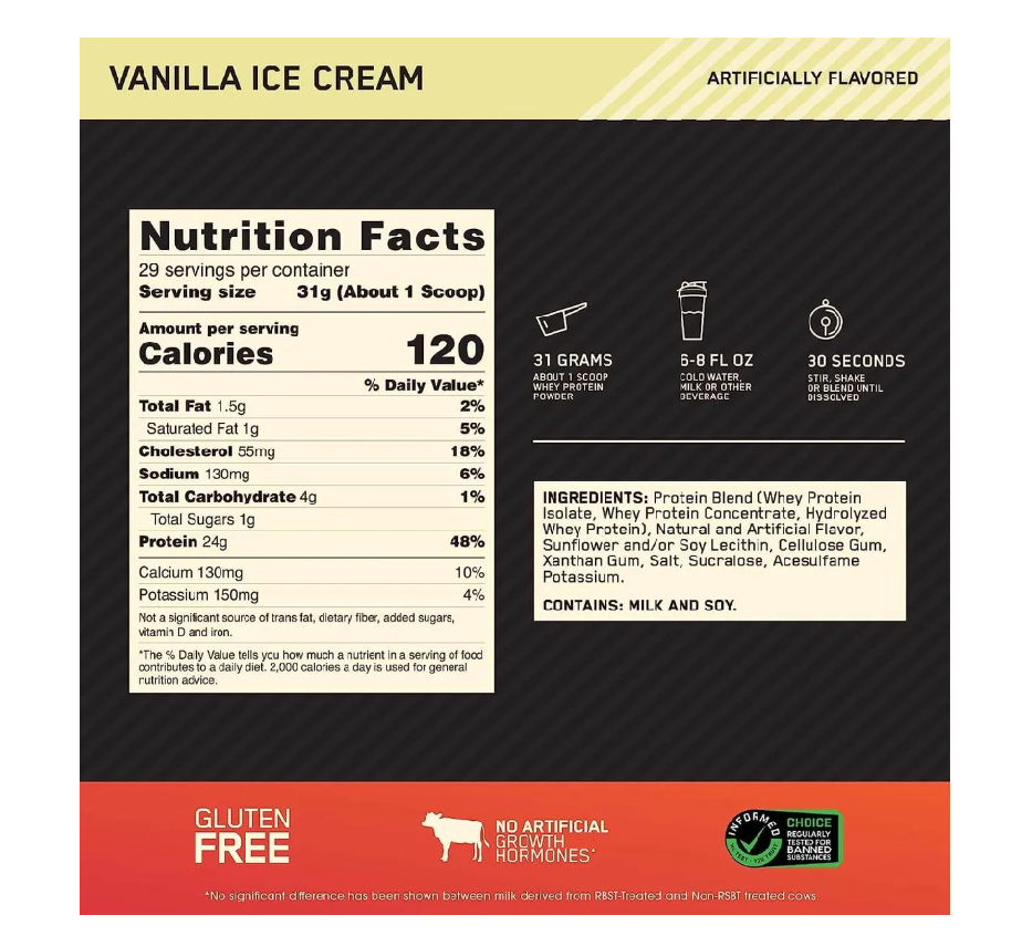 Miniatura 2 de 100% Whey Gold Standard 5.0LB - ON