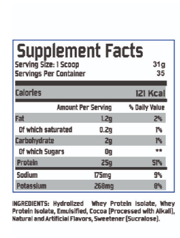 Miniatura 2 de 100% Hydro Whey Isolate 5.5 Lb - Supreme 