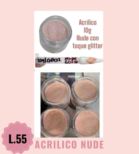Acrilico con escarcha
