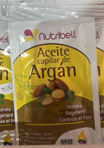 Aceite de argán sobre