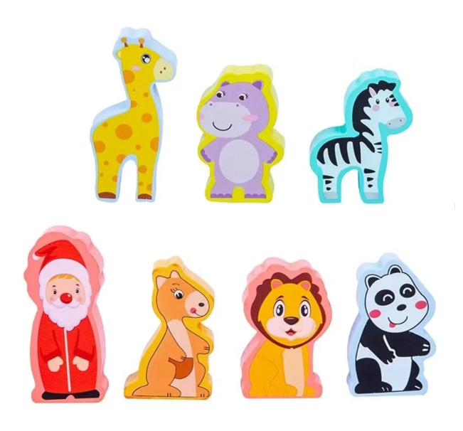 Miniatura 2 de Arca de Noah con animales en madera