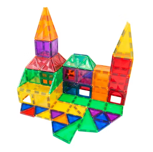 Miniatura 2 de Bloques planos magnético de 60 pcs 