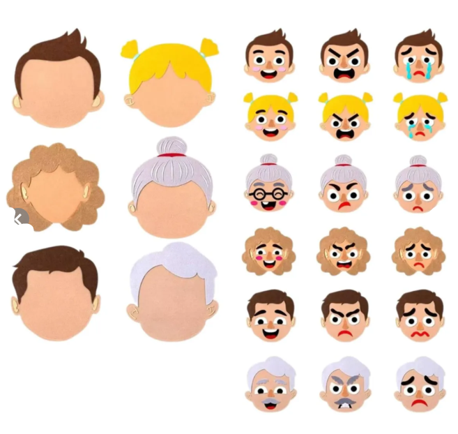 Miniatura 3 de Armando caritas de la familia de fieltro