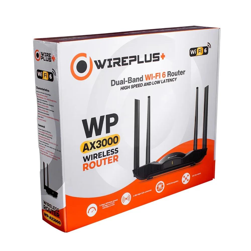 ROUTER INALAMBRICO WIFI DOBLE BANDA AX3000 WIFI 6 4 ANTENAS