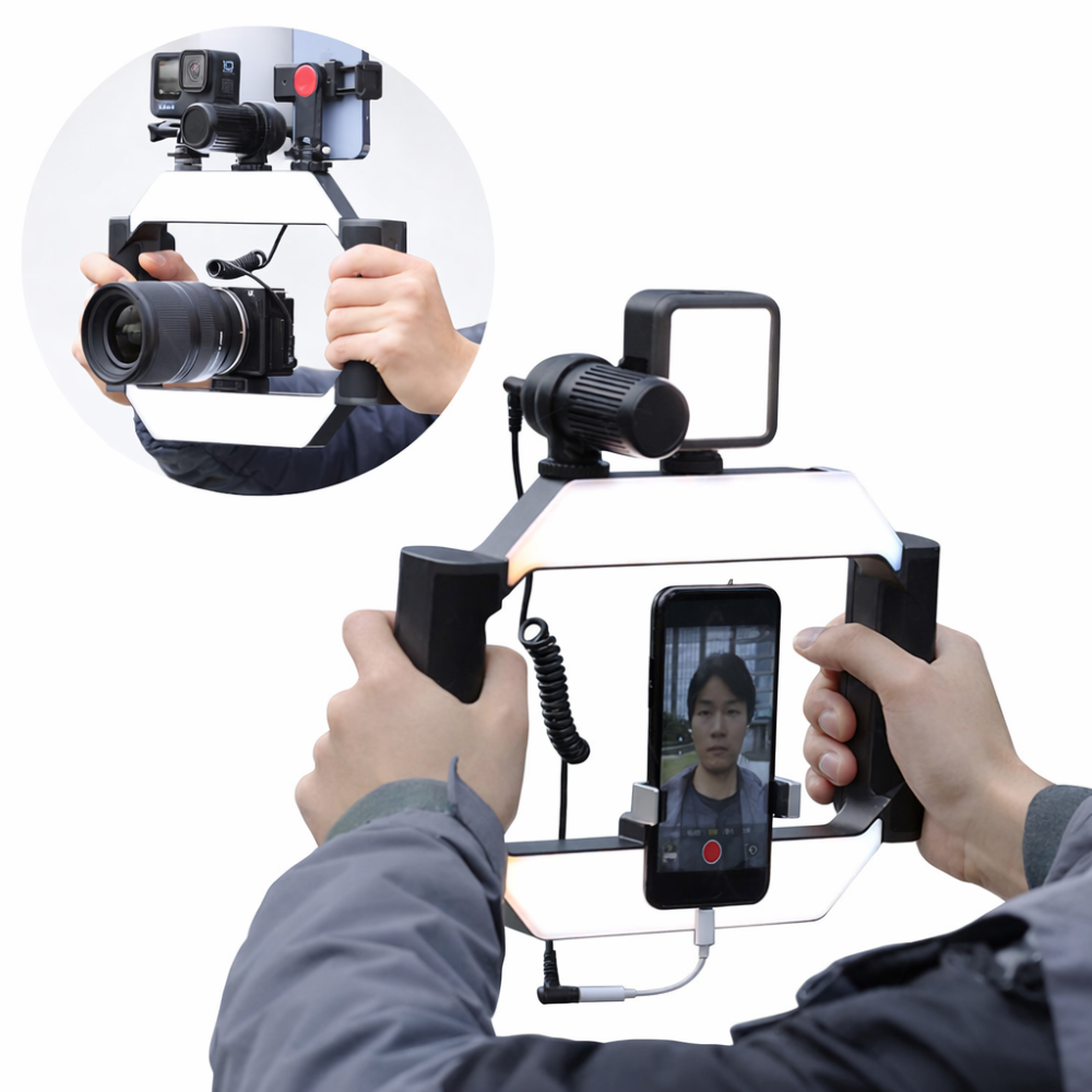 Jaula con LED Soporte Ulanzi U-Rig para Celular
