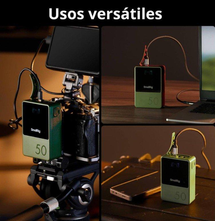 Miniatura 3 de Batería V-Mount Mini VB50 SmallRig Verde | Batería compacta 50Wh para cámaras, luces y rigs portátiles