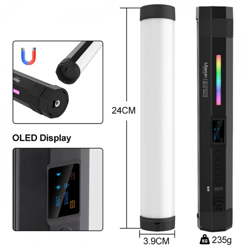 Miniatura 2 de Barra LED RGB Magnetica 24cm Ulanzi VL110