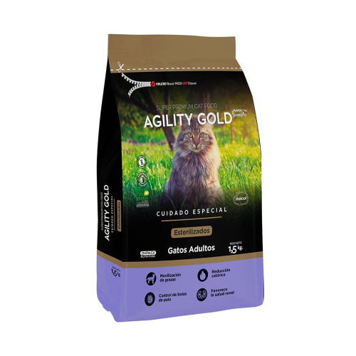Agility gold cuidado especial gatos adultos esterilizados