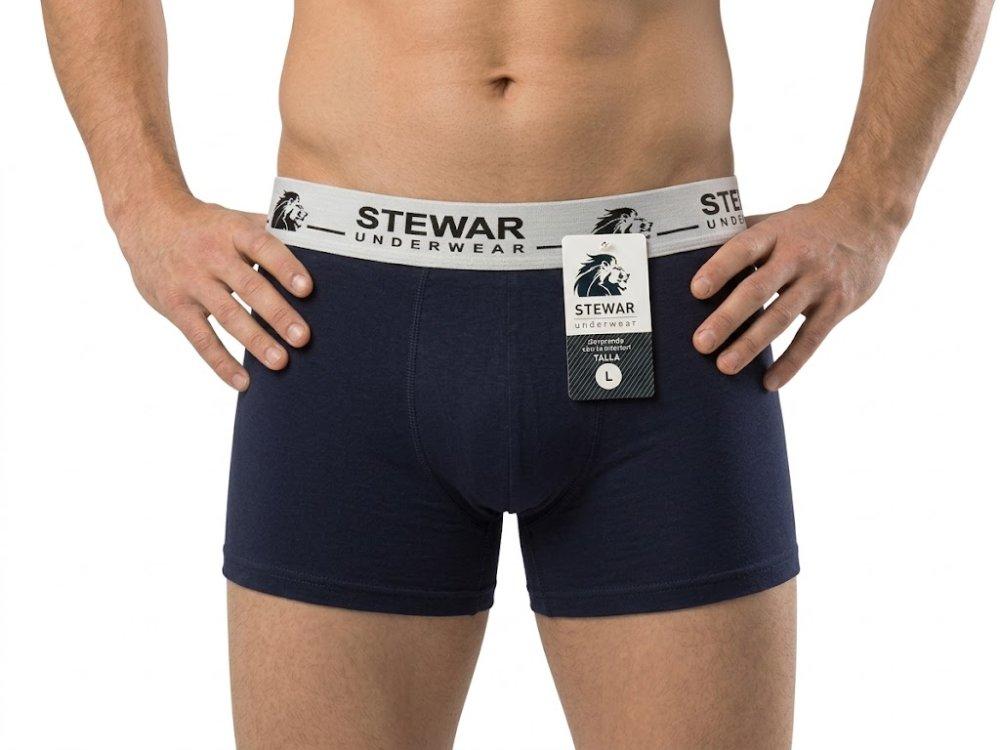 Boxer azul talla L