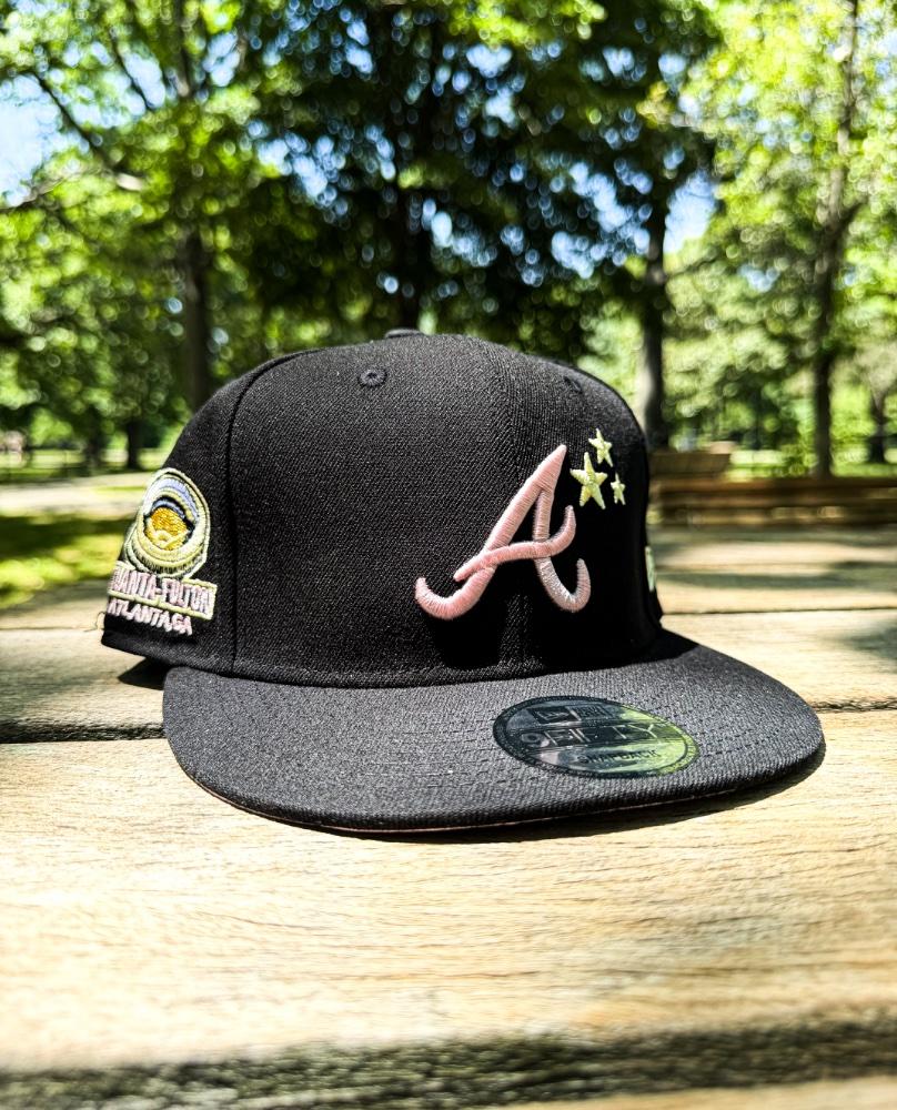 ATLANTA BRAVES 9FORTY BLACK  A-FRAME SNAPBACK