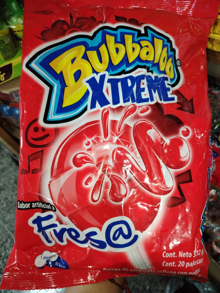 bubbaloo de fresa