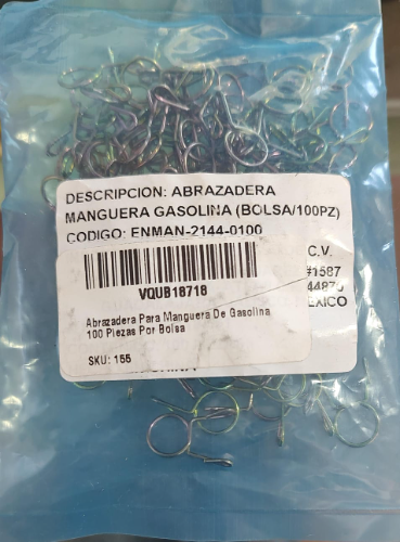 Abrazadera para manguera de gasolina