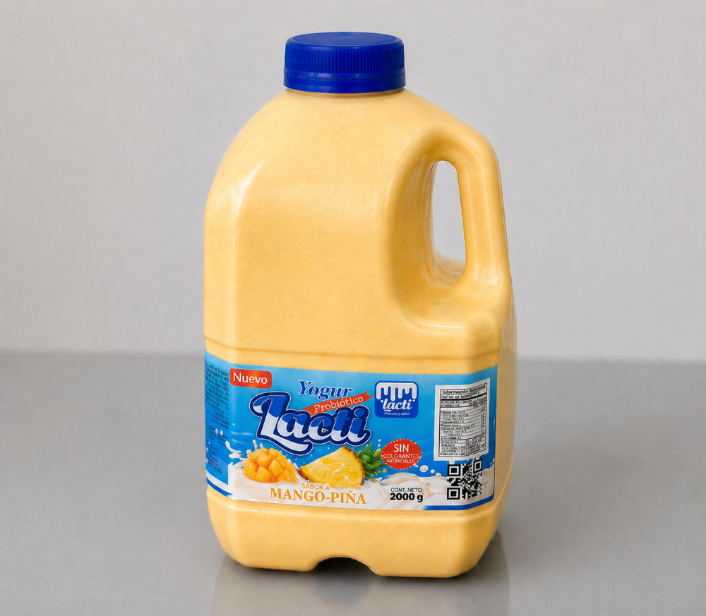 (MANGO-PIÑA) 2 Litros - Yogurt Entero Lacti