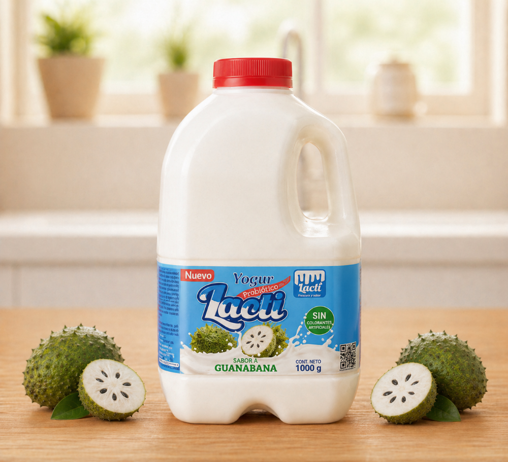 (GUANABANA) 1 Litro - Yogurt Entero Lacti