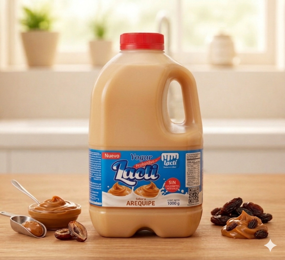 (AREQUIPE) 1 Litro - Yogurt Entero Lacti