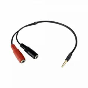 Adaptador Audio Splitter Sate HS-102T P2 3.5mm 1 Macho a 2 Hembras