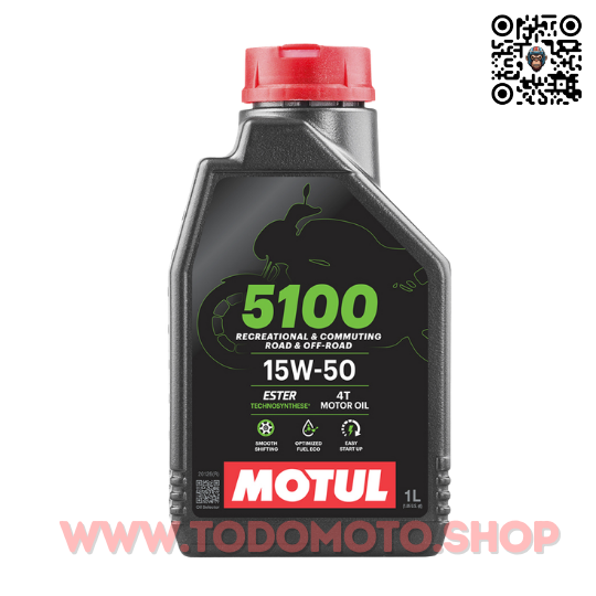 ACEITE 4T - MOTUL 5100 - 15W50 SEMI-SINTETICO