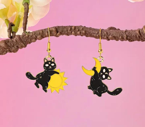Aretes sol y luna 