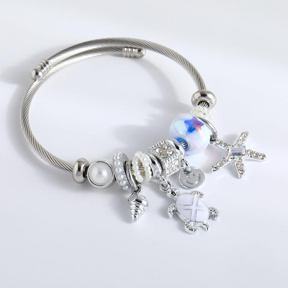 Brazalete Playero Paradise Beach blanco