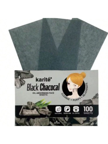 Papel Absorbente De Carbón Negro Activado X100 Und