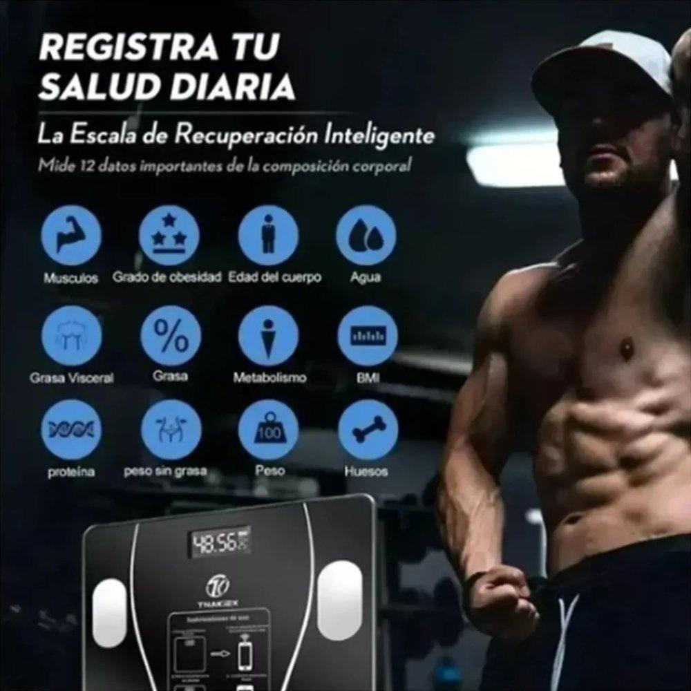 Miniatura 3 de Bascula digital conexión a bluetooth con pilas lb/kg