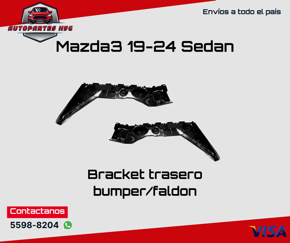 M3 Bracket trasero LH