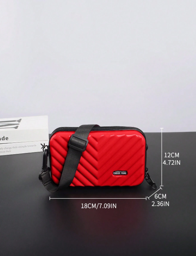 Miniatura 2 de Bolso mini maleta roja impermeable