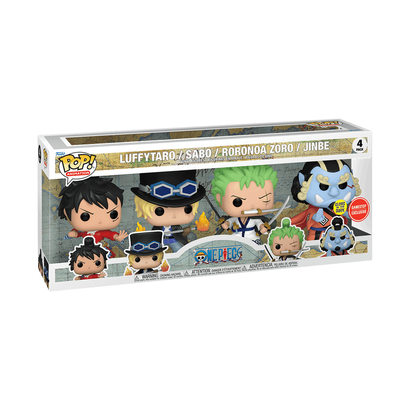 4 pack One piece Zoro Luffy Sabo Jinbe