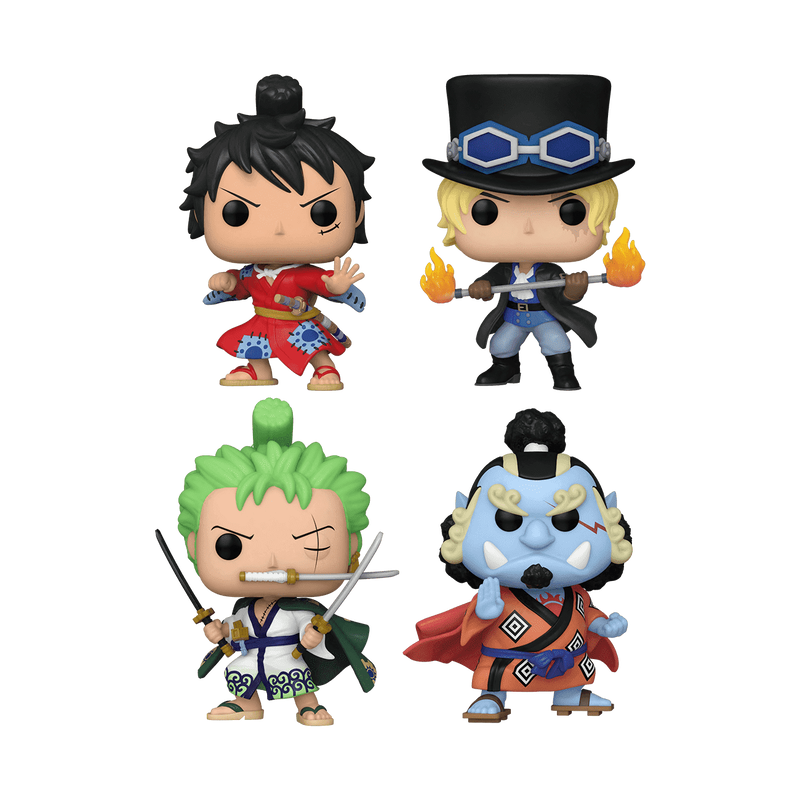 Miniatura 2 de 4 pack One piece Zoro Luffy Sabo Jinbe