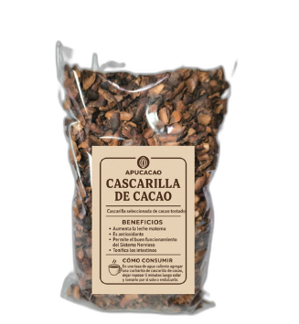 Cascarilla tostada de Cacao Chuncho.