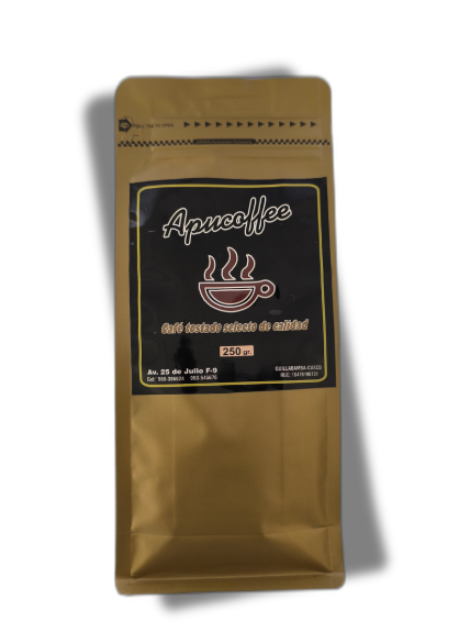 Miniatura 2 de Apucoffe, Café molido tostado selecto de calidad, Presentación Black / Golden de 250 gr.