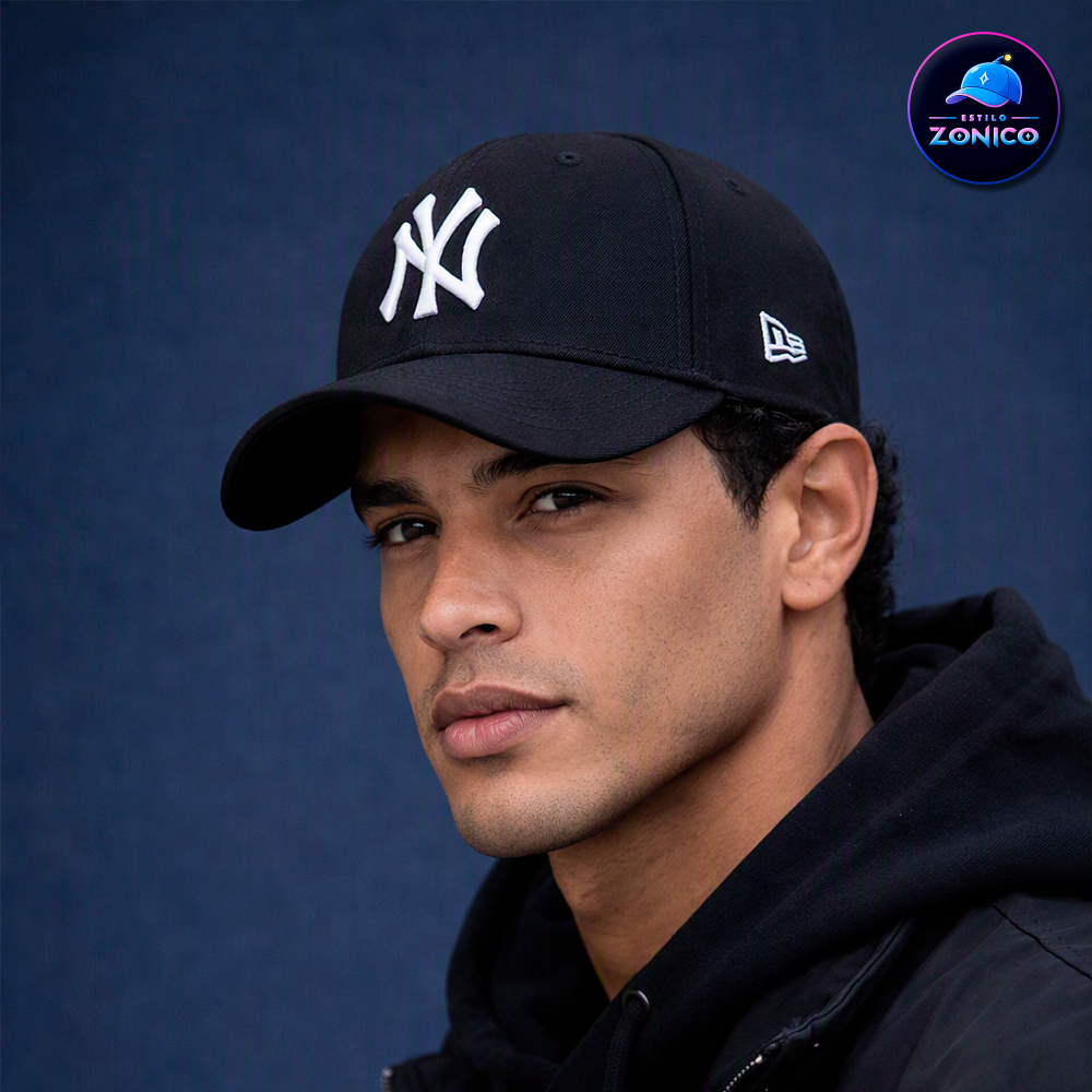Miniatura 2 de Gorra Curva - NY (Negro/Blanco)