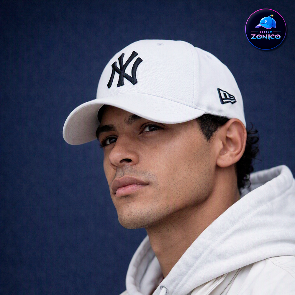 Miniatura 2 de Gorra Curva - NY (Blanco/Negro)