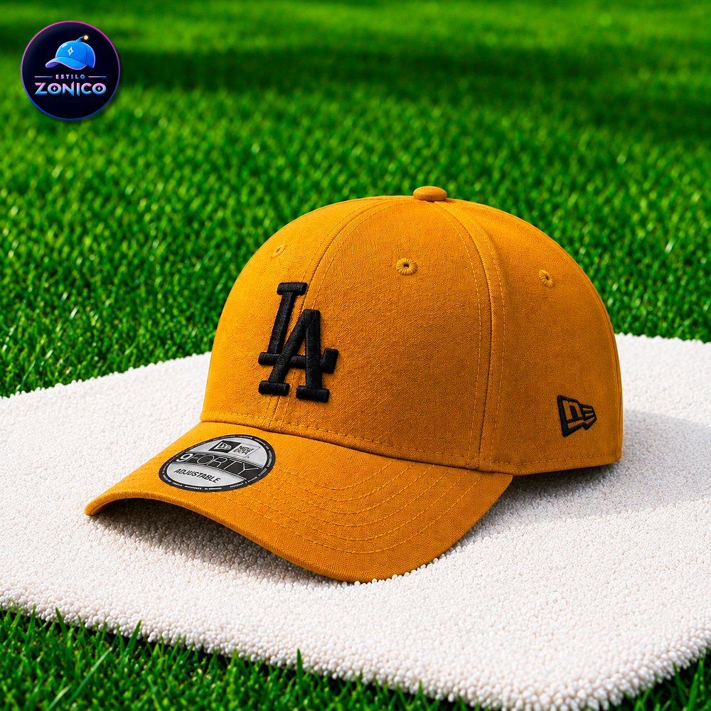 Miniatura 3 de Gorra Curva - LA (Mostaza/Negro)