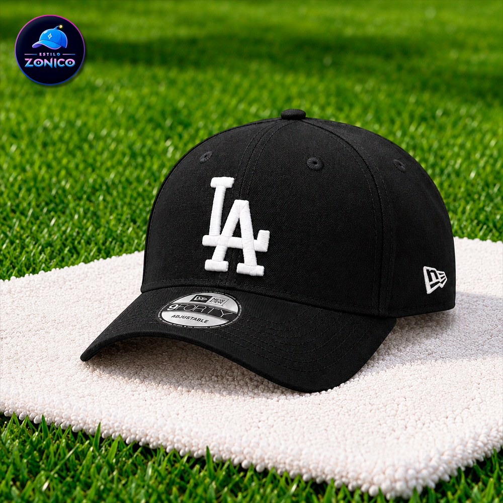 Miniatura 3 de Gorra Curva - LA (Negro/Blanco)
