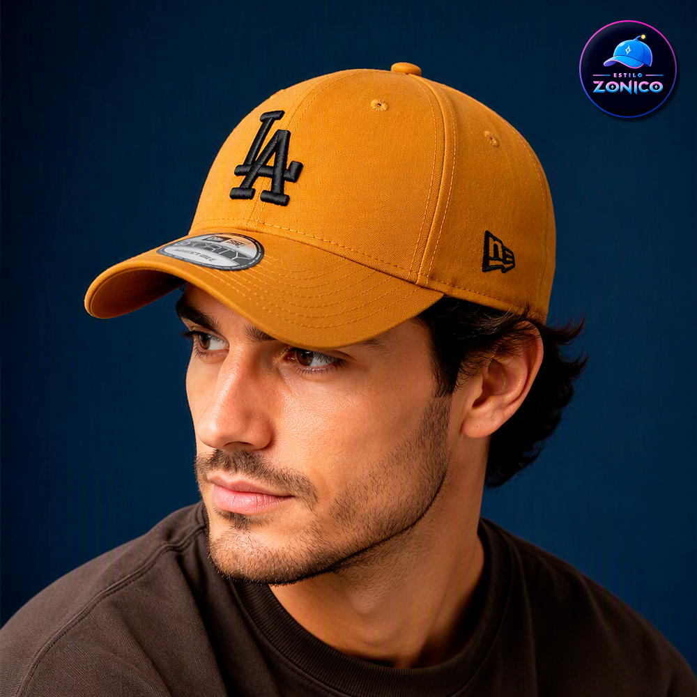 Miniatura 2 de Gorra Curva - LA (Mostaza/Negro)