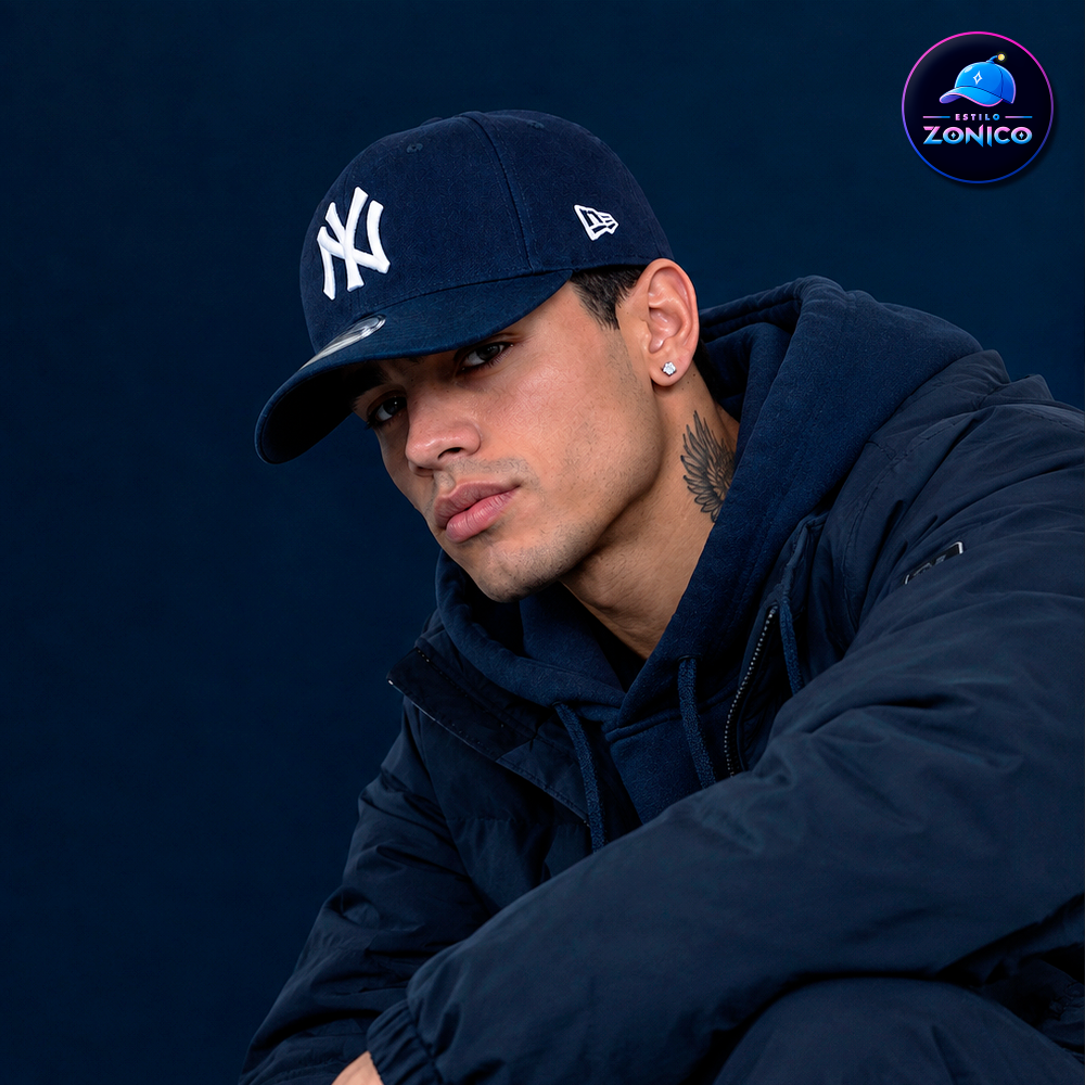 Miniatura 2 de Gorra Curva - NY (Azul/Blanco)