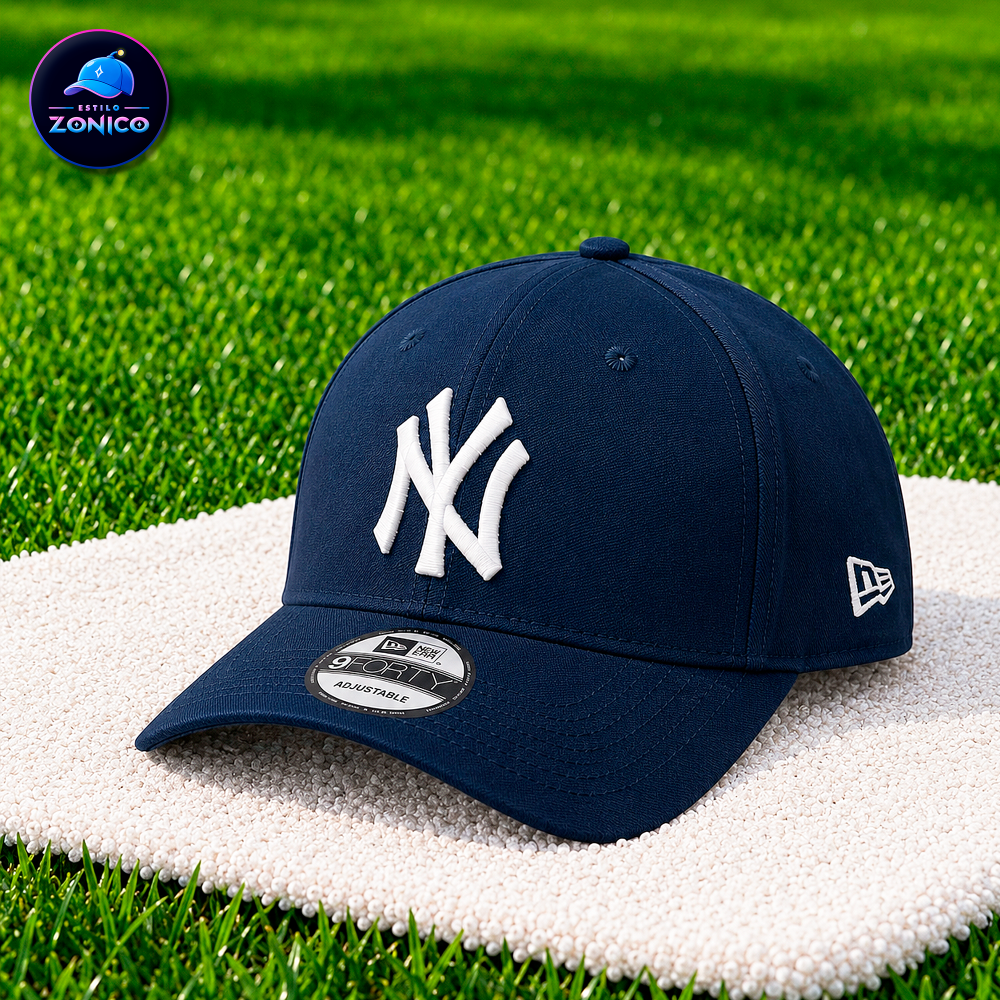 Miniatura 3 de Gorra Curva - NY (Azul/Blanco)