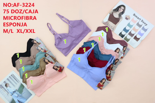 corpiño deportivo Libertad sin molestias. Pack x 2